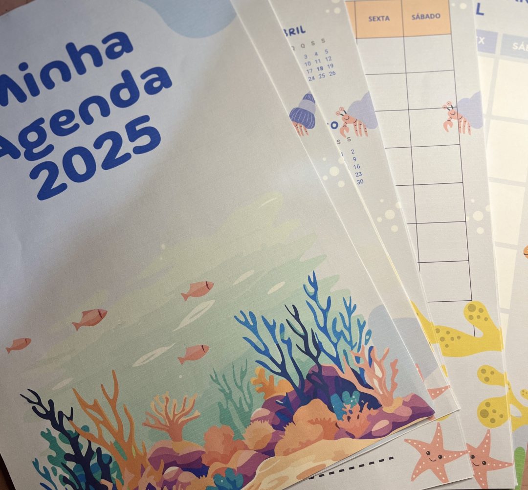 Agenda escolar fundo do mar 2025 - Imagem 2