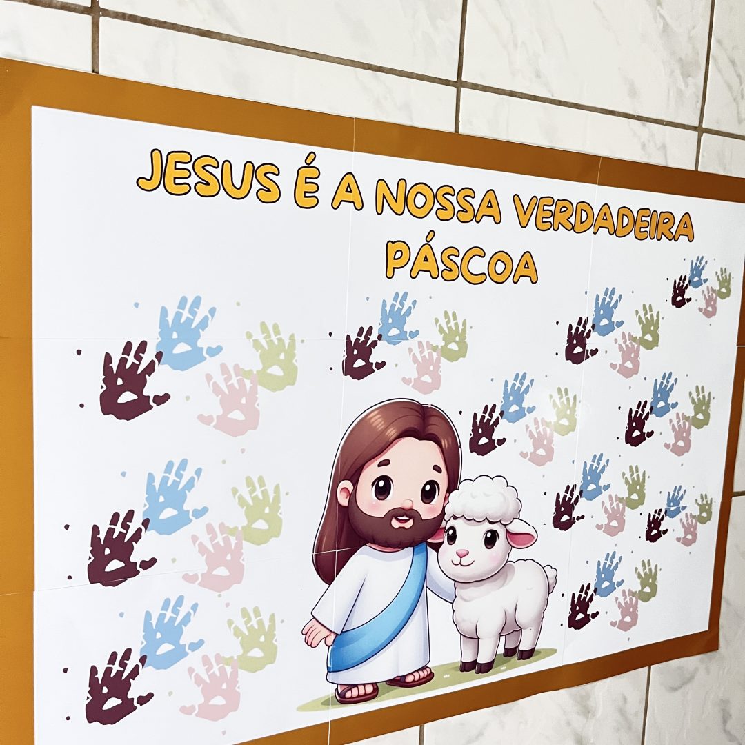 🖐️🎨 JESUS É A NOSSA VERDADEIRA PÁSCOA! ✝️🐑