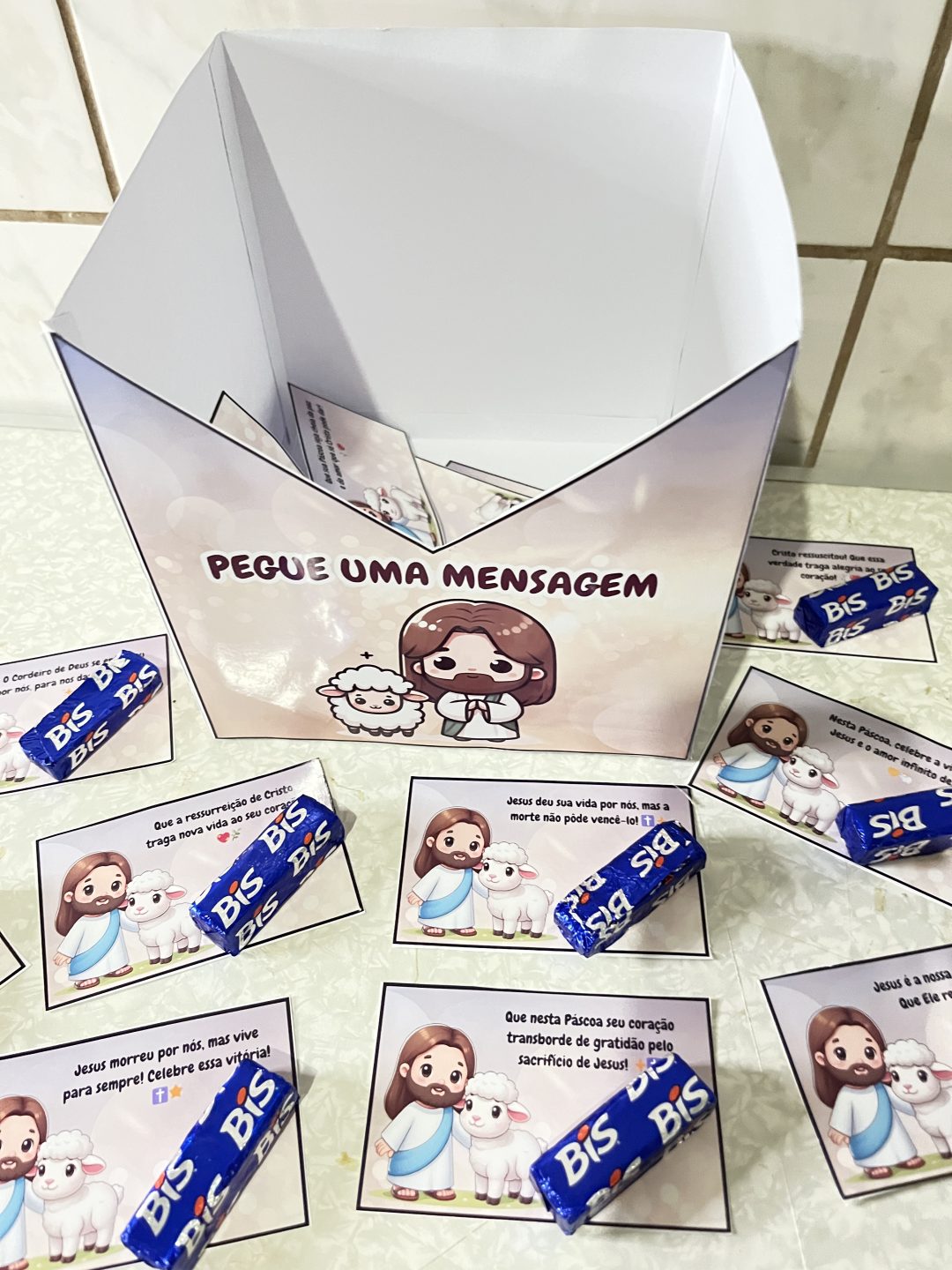 🎁✝️ CAIXA DA PÁSCOA – MENSAGENS DE FÉ E ESPERANÇA! 🕊️💛