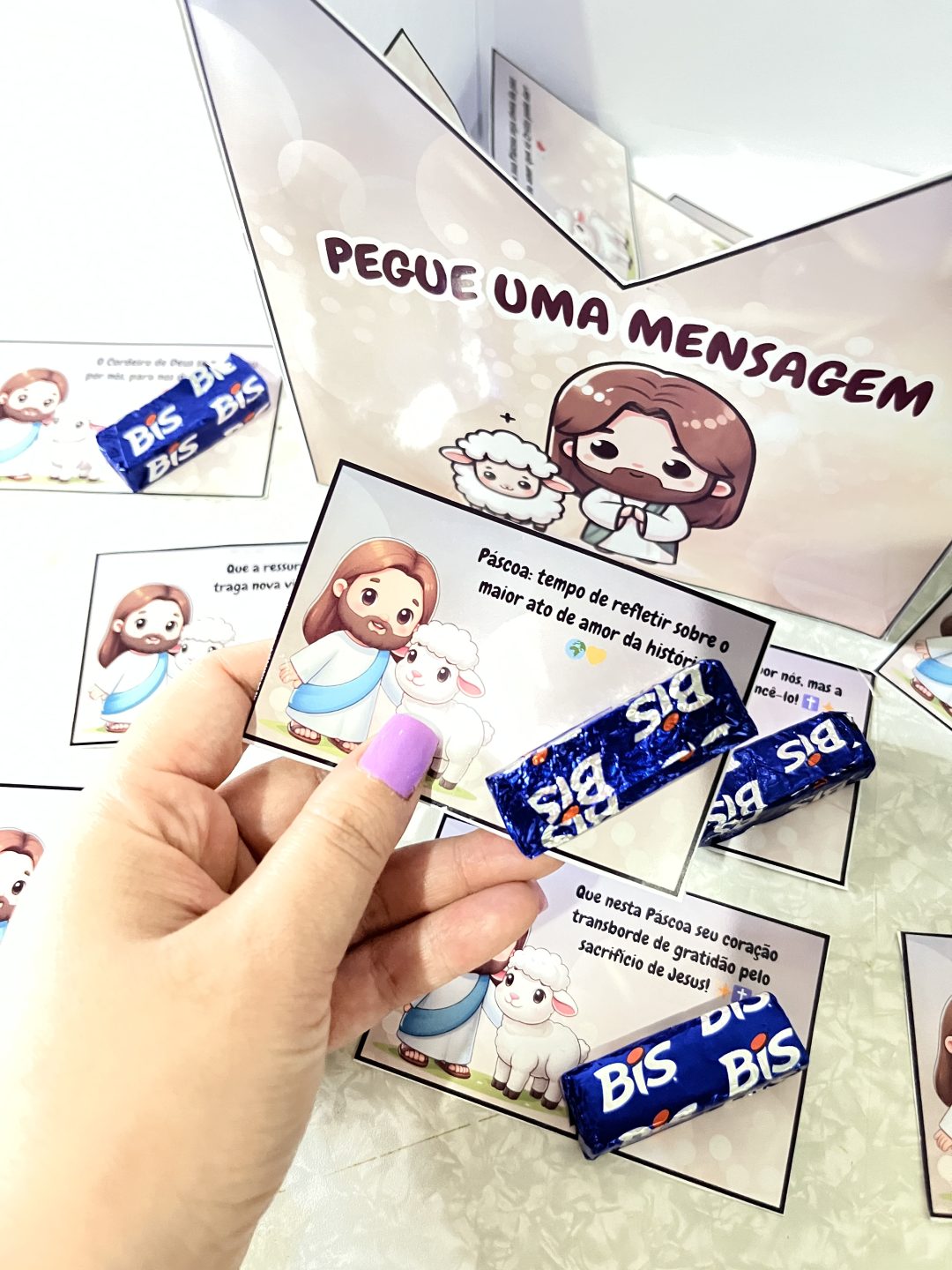 🎁✝️ CAIXA DA PÁSCOA – MENSAGENS DE FÉ E ESPERANÇA! 🕊️💛 - Imagem 3