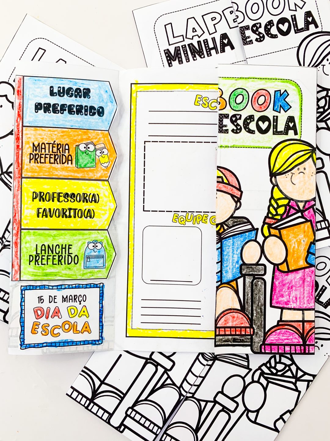 Lapbook Interativo Minha Escola - Imagem 4
