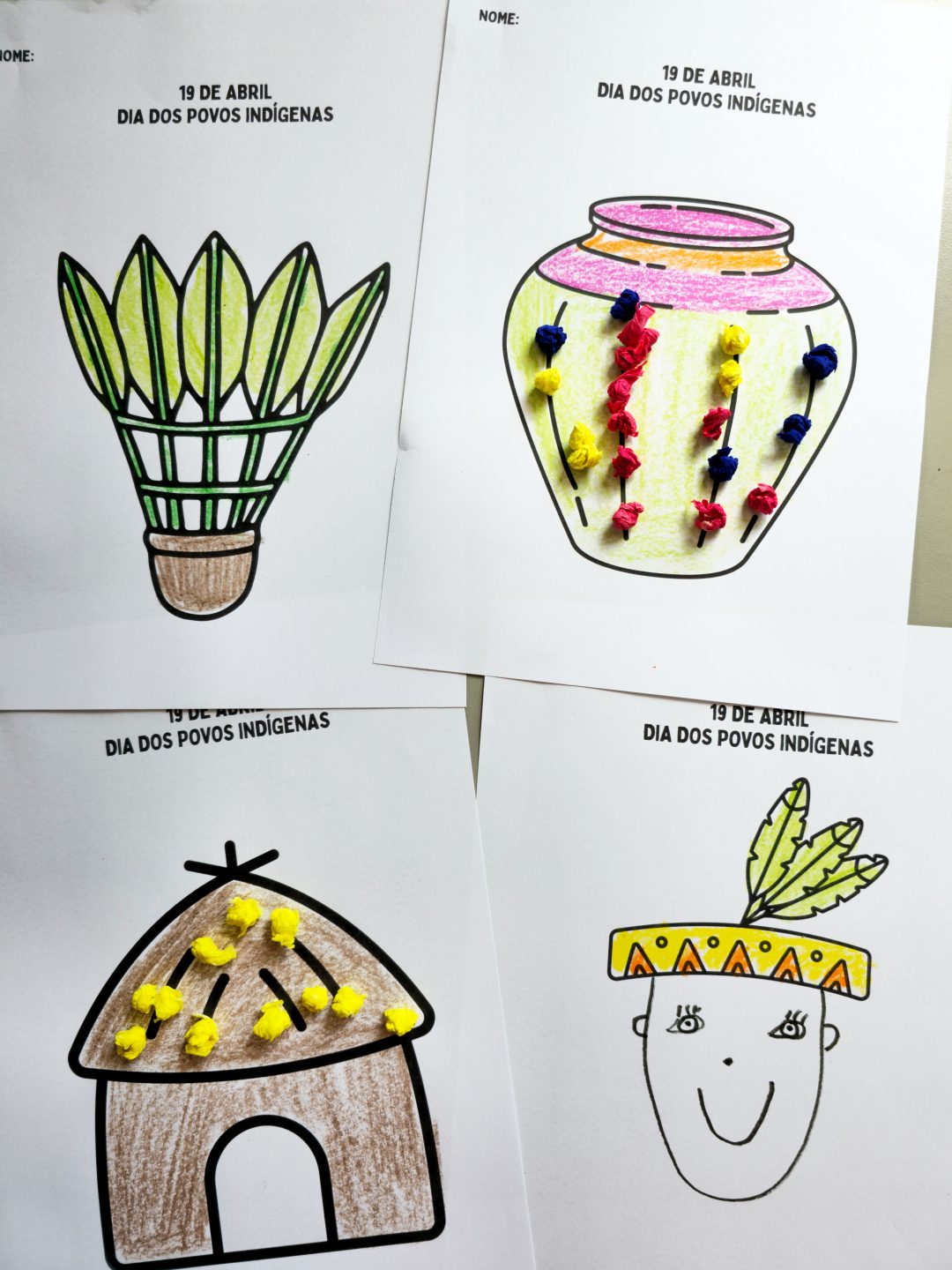 Pinturas para o Dia dos Povos Indígenas