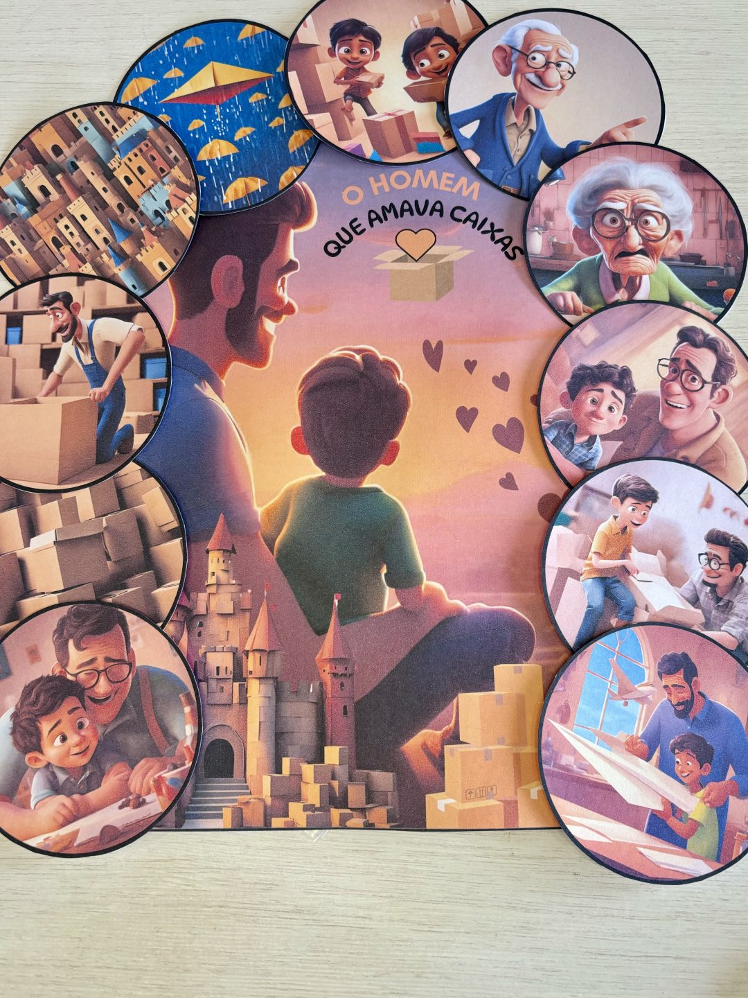 📦❤️✨ Historinha – O Homem Que Amava Caixas