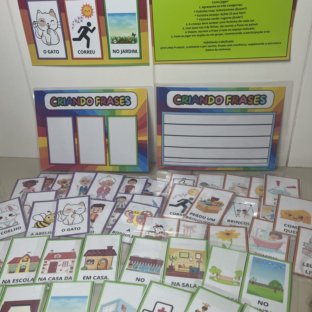 Jogo criando frases