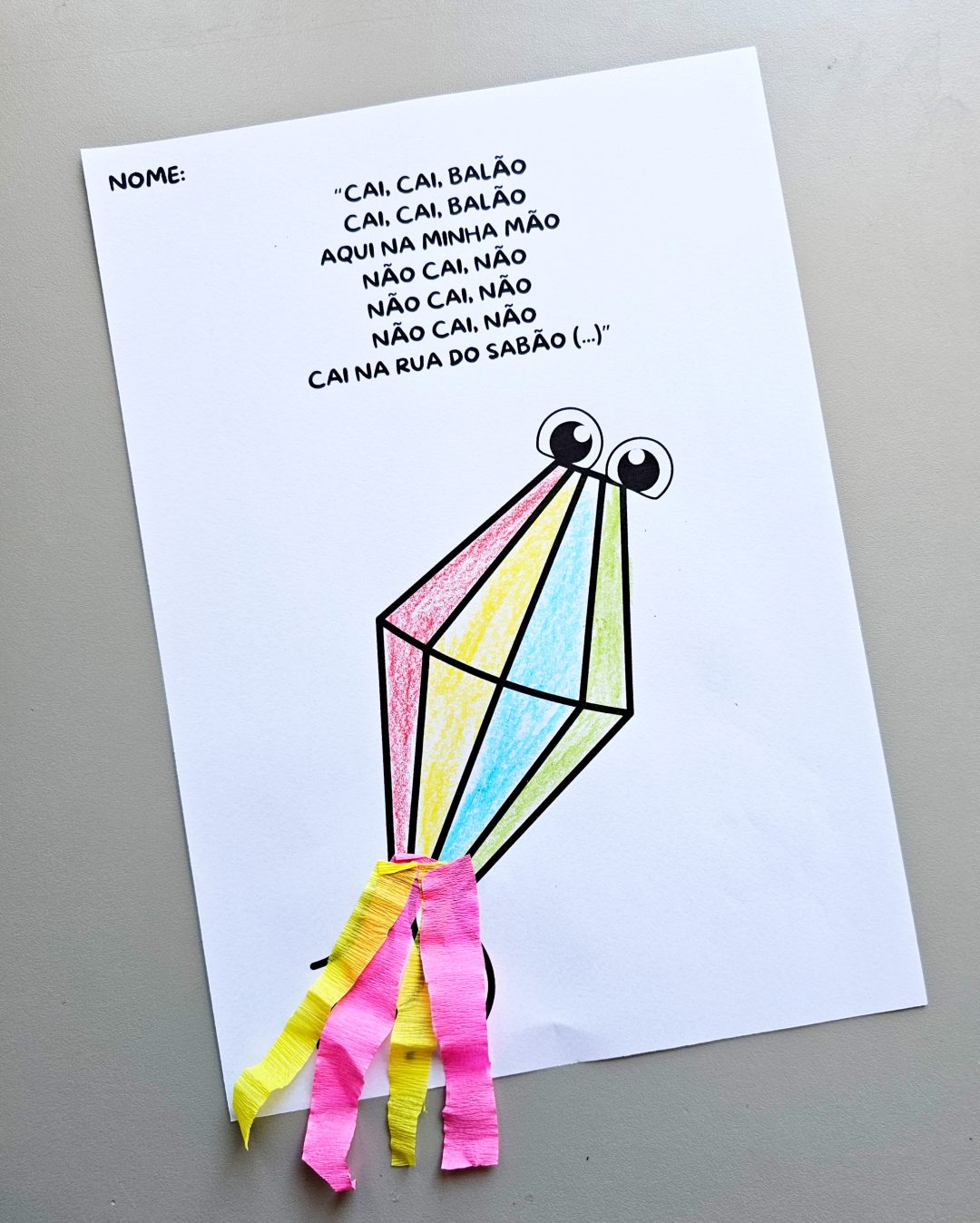 Cai cai balão da minha mão