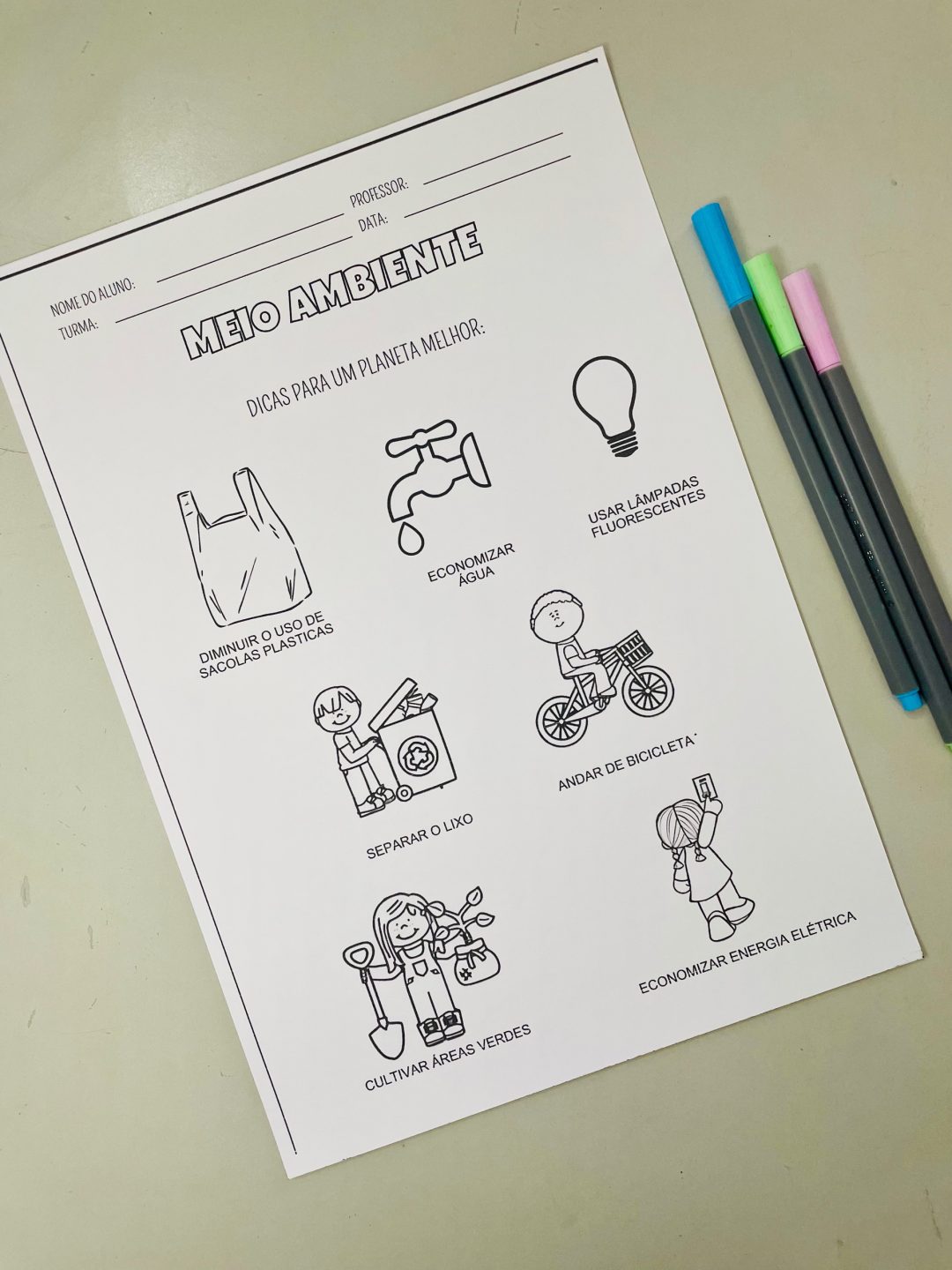 🌿💚 Kit Meio Ambiente – Aprender a cuidar do planeta começa na infância! - Imagem 3