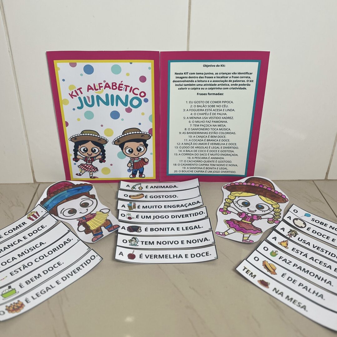 Kit alfabético Junino