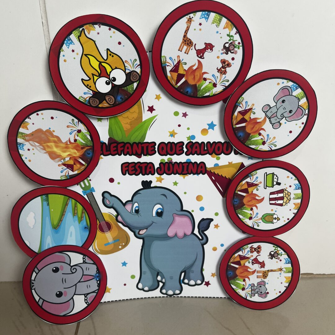 🎉🐘 História na Luva: “O Elefante que Salvou a Festa Junina”