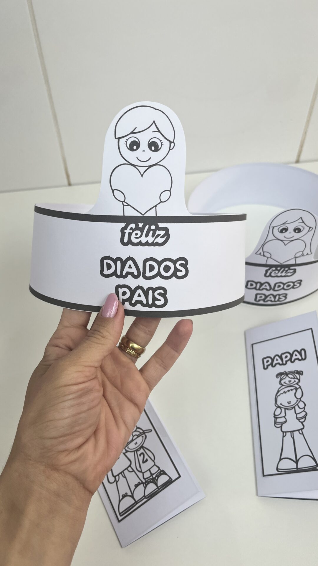 Lapbook e viseira dia dos pais - Imagem 3
