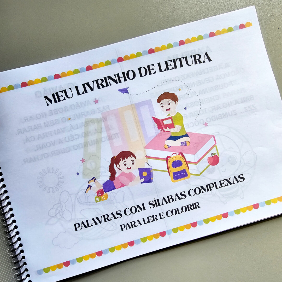 📘✨ Meu Livrinho de Leitura – Para Ler e Colorir ✨🎨