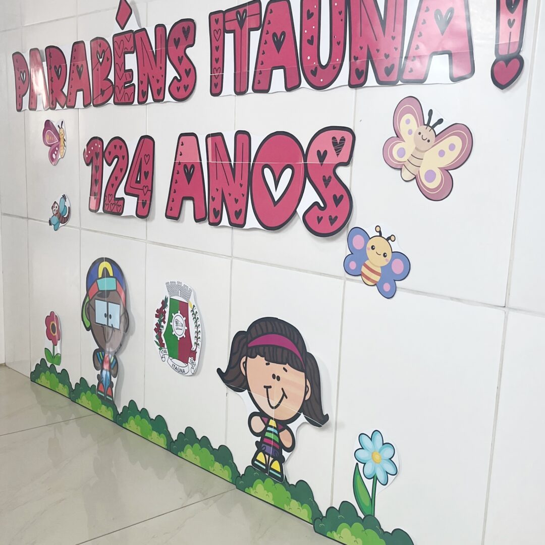 PAINEL 🎉✨ Itaúna completa 124 anos! ✨🎉
