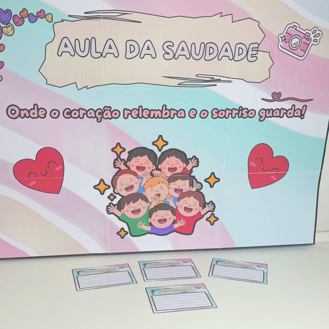 ✨ Painel especial para a Aula da Saudade! ✨