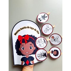 60.1) Foto Luva Menina Bonita do laço de fita (4)